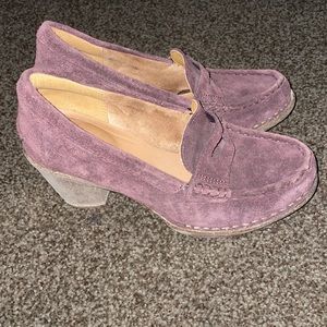Clark Heels in eggplant